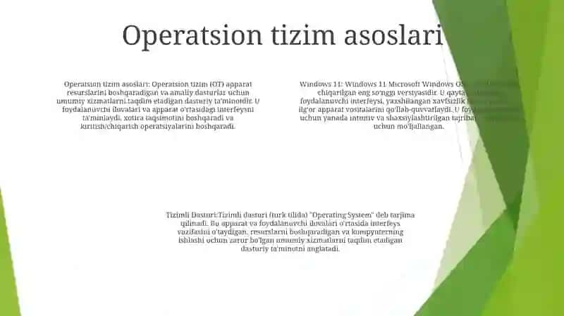 Windows 11 Tizimli Dasturi 3