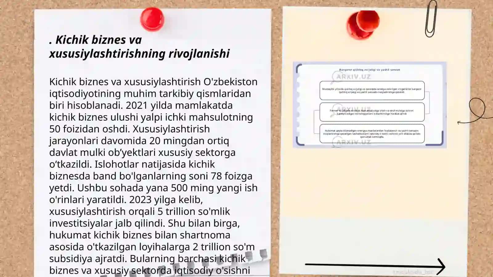Mustaqillik yillarida qishloq xôjaligi va sanoat sohasidagi õzgarishlar 3