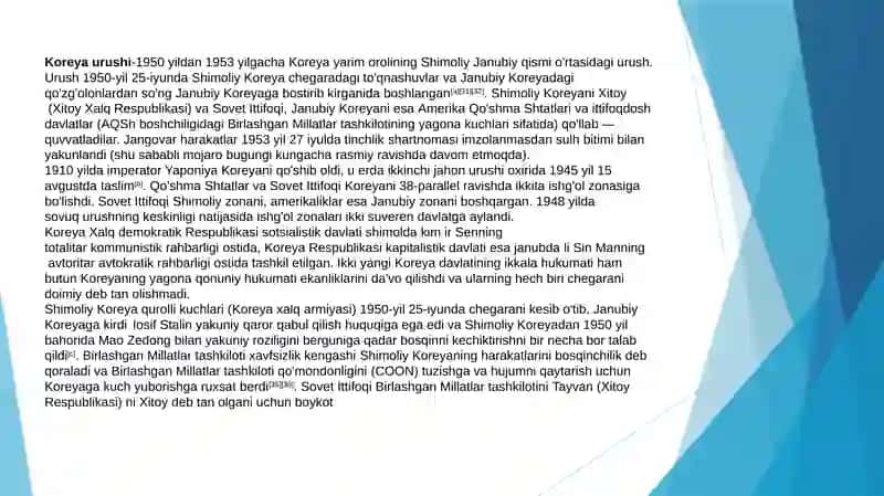 Ikkinchi jahon urushidan keyin Korea va uning parchalanishi500 3