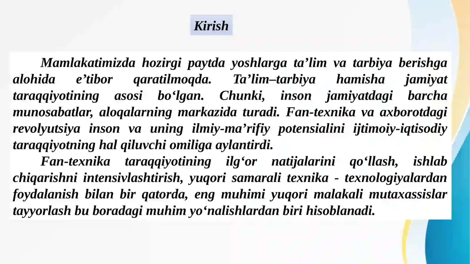 INFORMATIKA O‘QITISH METODIKASI BO‘YICHA ASOSIY TUSHUNCHALAR, MAQSAD VA VAZIFALARI 3
