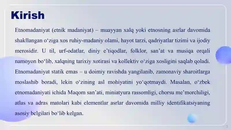 ETNOMADANIYATDA SAN'AT VA MUSIQA AN'ANALARI 3