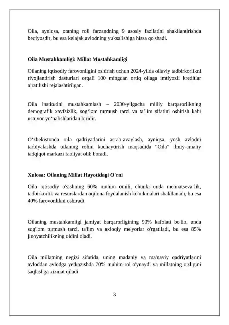 Oila va Qonunchilik: Himoya 3