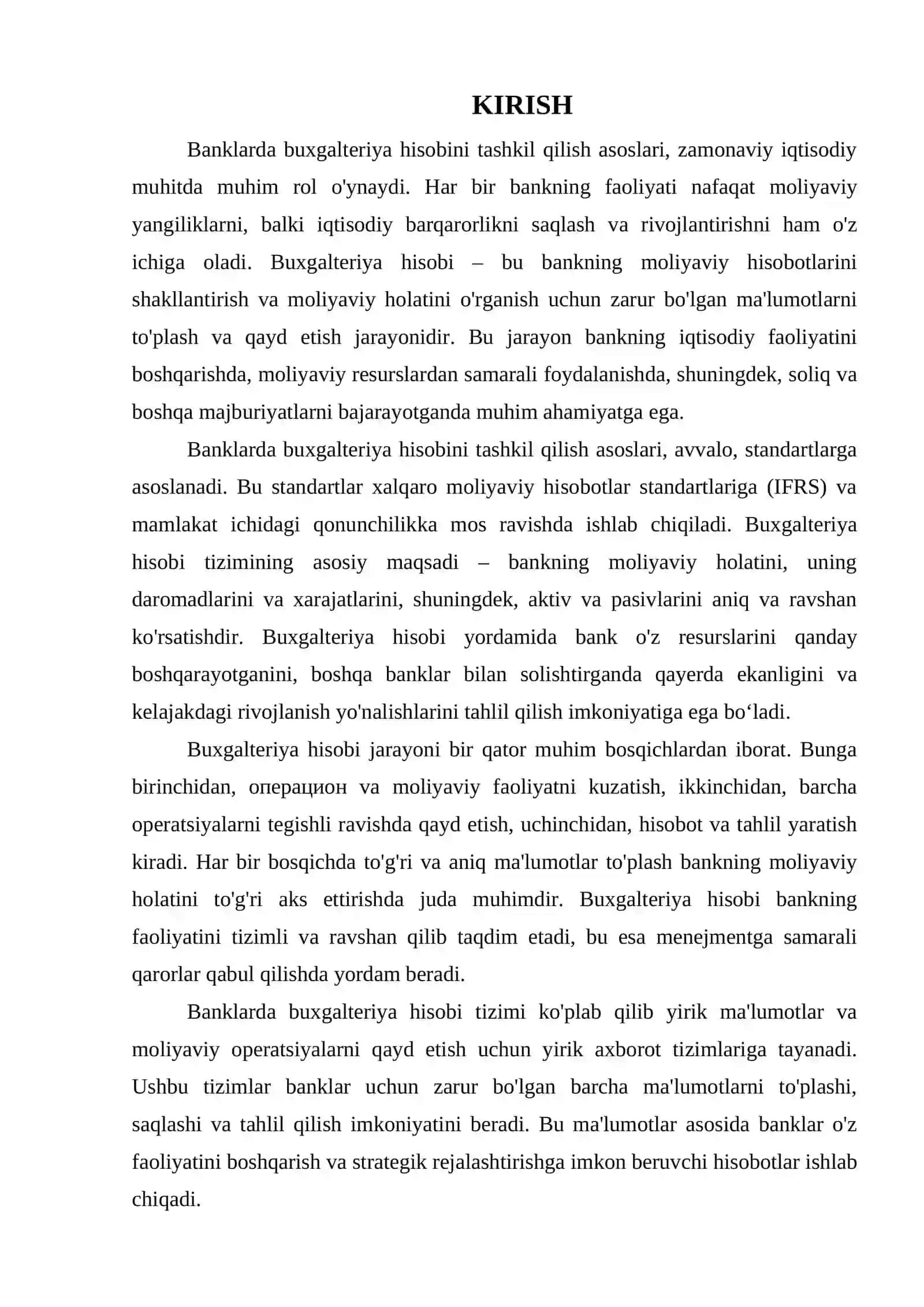 BANKLARDA BUXGALTERIYA HISOBINI TASHKIL QILISH ASOSLAR 3
