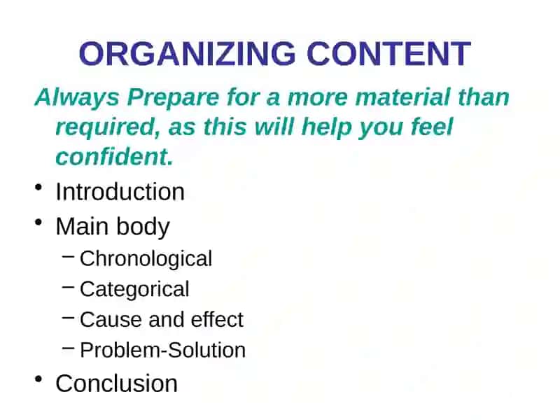 Presentation strategy 3
