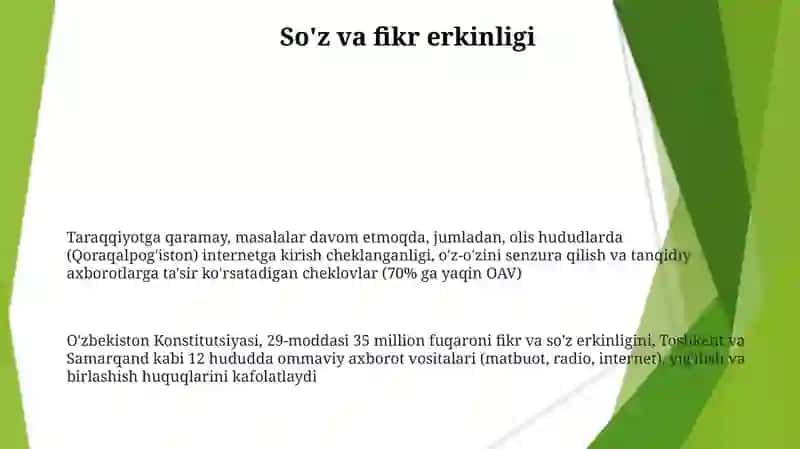 Yangi O'zbekistonda inson haq-huquqlari va erkinliklari kafolatining yaratilishi 3