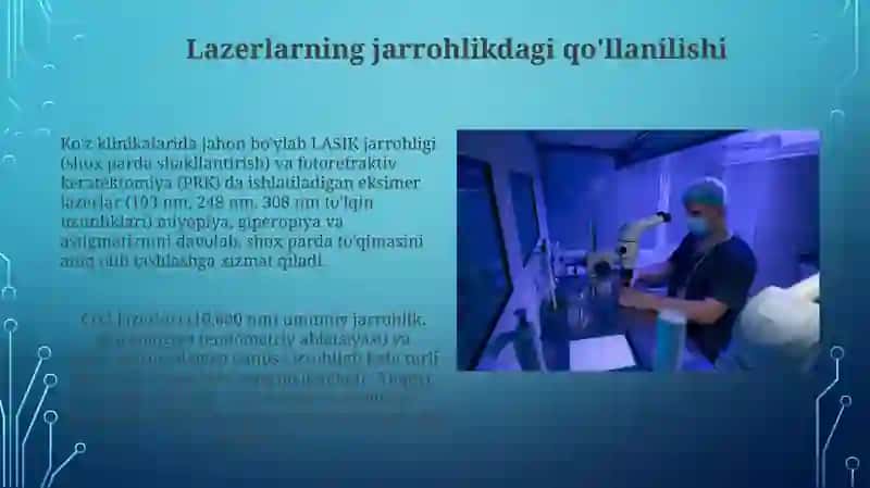 Lazer texnologiyalari va ularning tibbiyot da qoʻlanishi 3