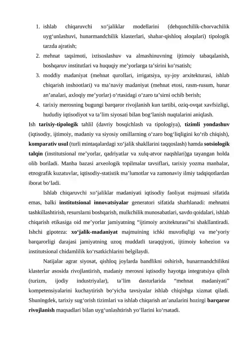 Ishlab chiqaruvchi xo‘jaliklar madaniyatining jamiyat rivojlanishiga ta’siri 3