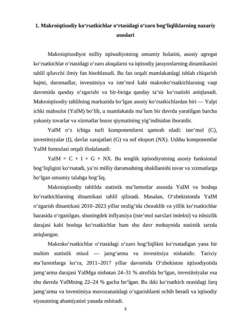 Makroiqtisodiy bog‘liqliklar 3