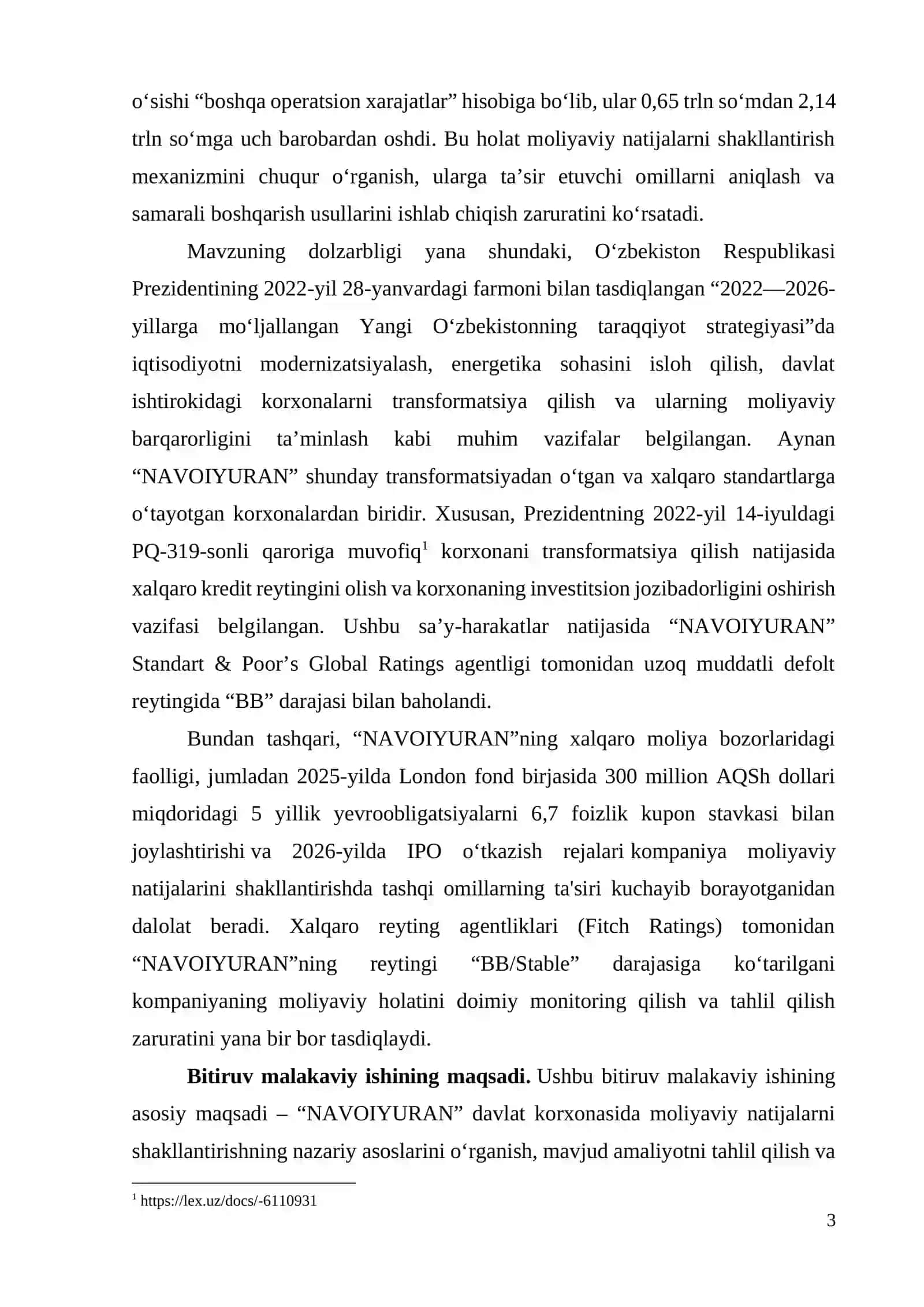 Xо‘jаlik yurituvchi subyektlаrdа mоliyаviy nаtijаlаrning shakllanishi 3