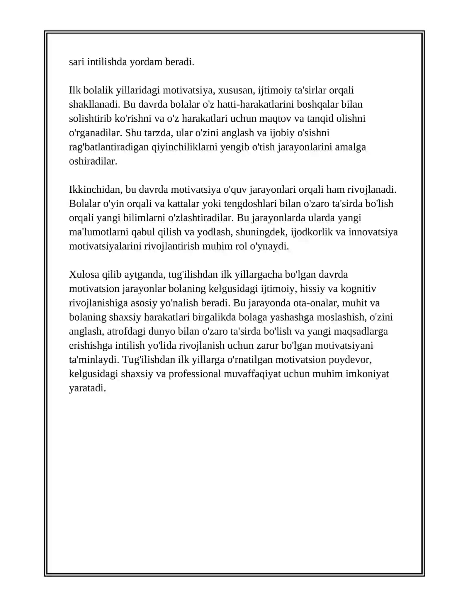 SHAXS RIVOJLANISHINING TURLI DAVRLARDA MOTIVATSION JAROYONNING AHAMIYATI 3