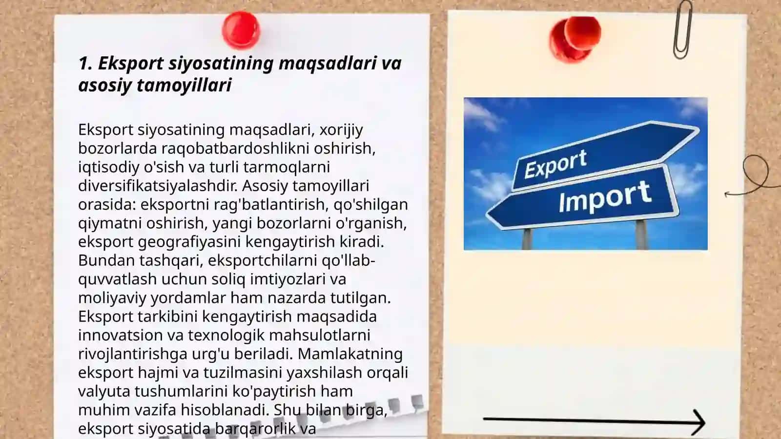 Davlatning faol eksport siyosatini amalga oshirish mexanizmi 3