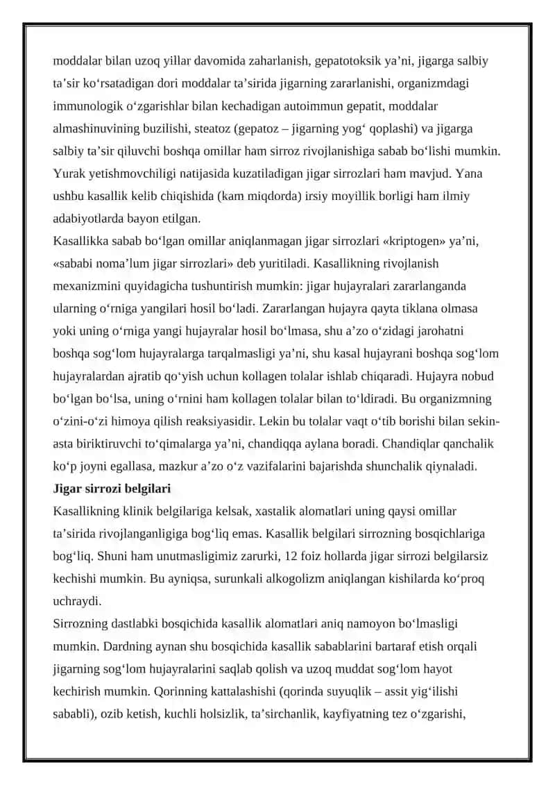 Jigar sirrozi 3