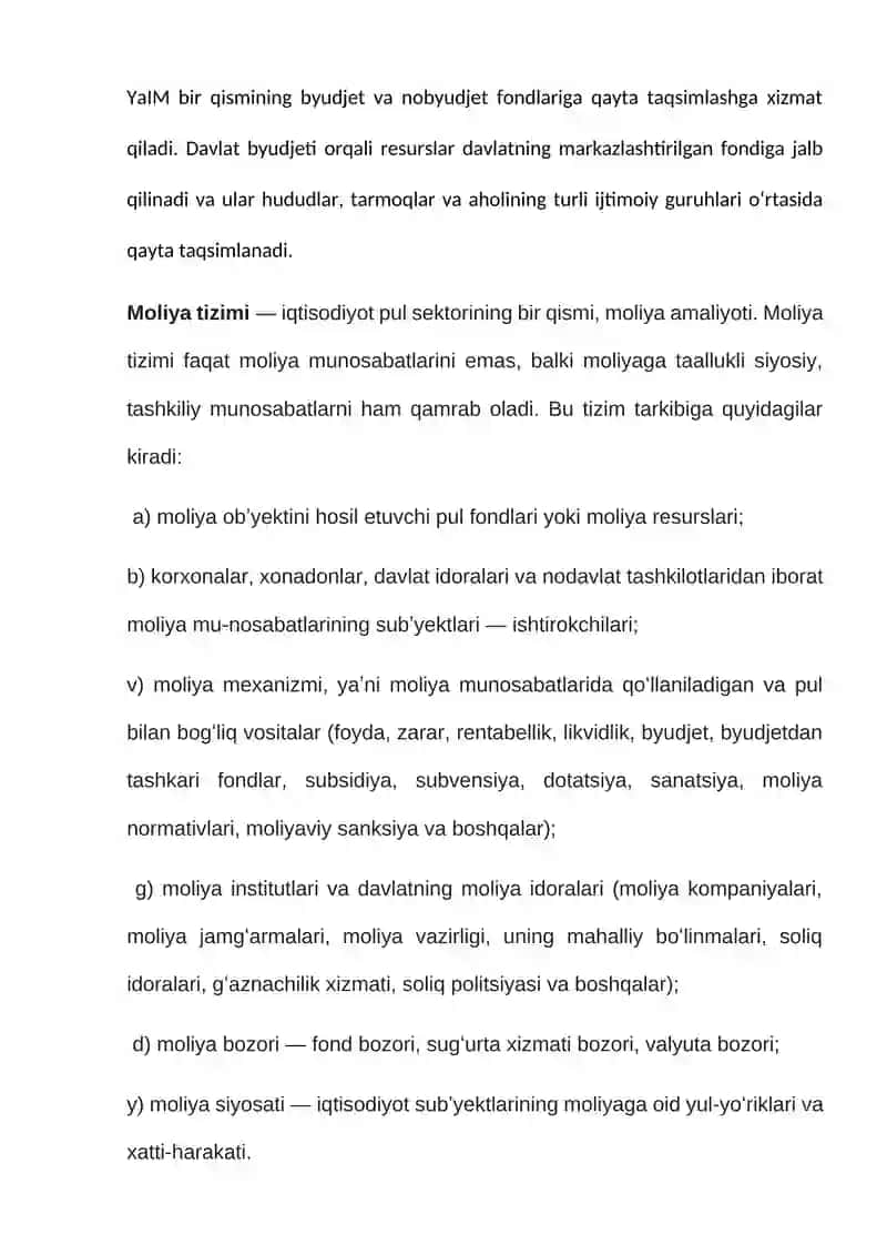 O’zbekiston Respublikasi moliya tizimi 3