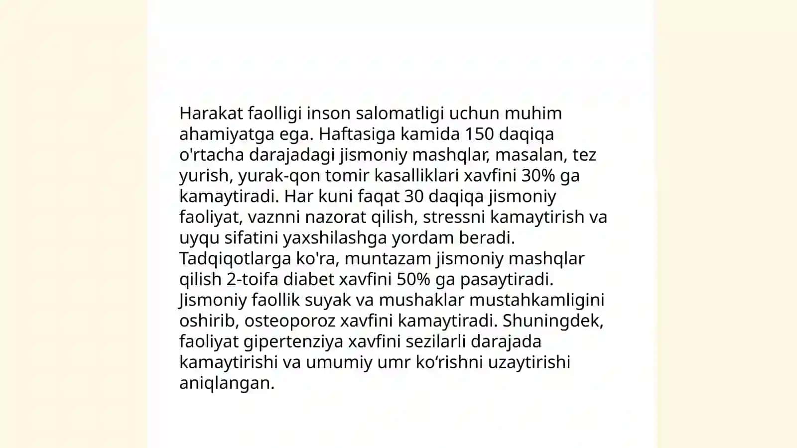 Harakat faolligi va salomatlik 3