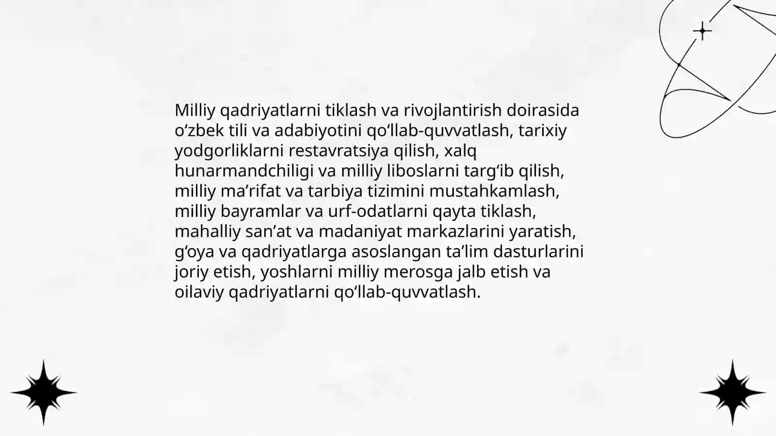 Milliy qadriyatlarni tiklash va rivojlantirish 3