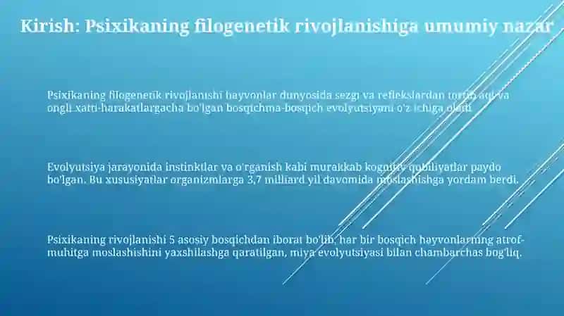 Psixikaning felogenetik taraqqiyoti 3