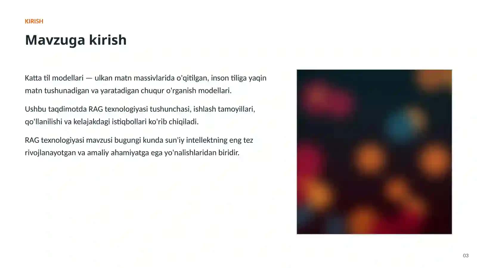SUN'IY INTELLEKT • KATTA TIL MODELLARI (LLM) 3