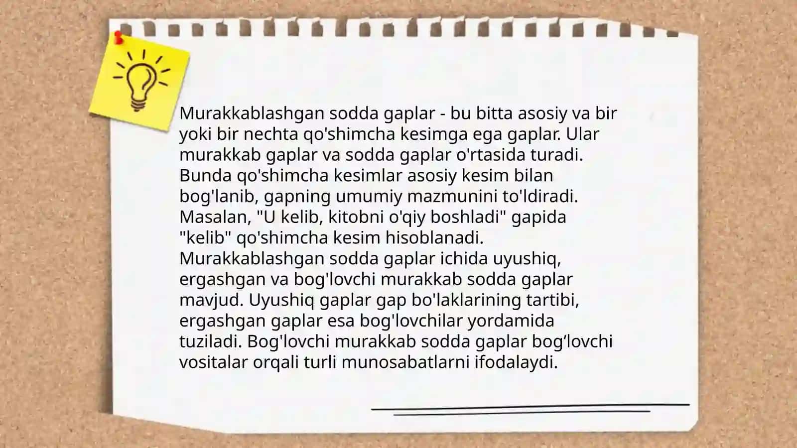 Murakkablashgan sodda gaplar 3