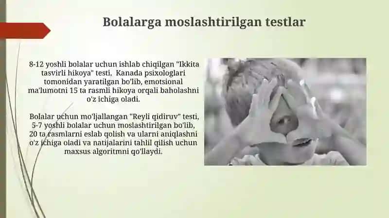 Bolalarda emotsional xotirani tekshirish 3