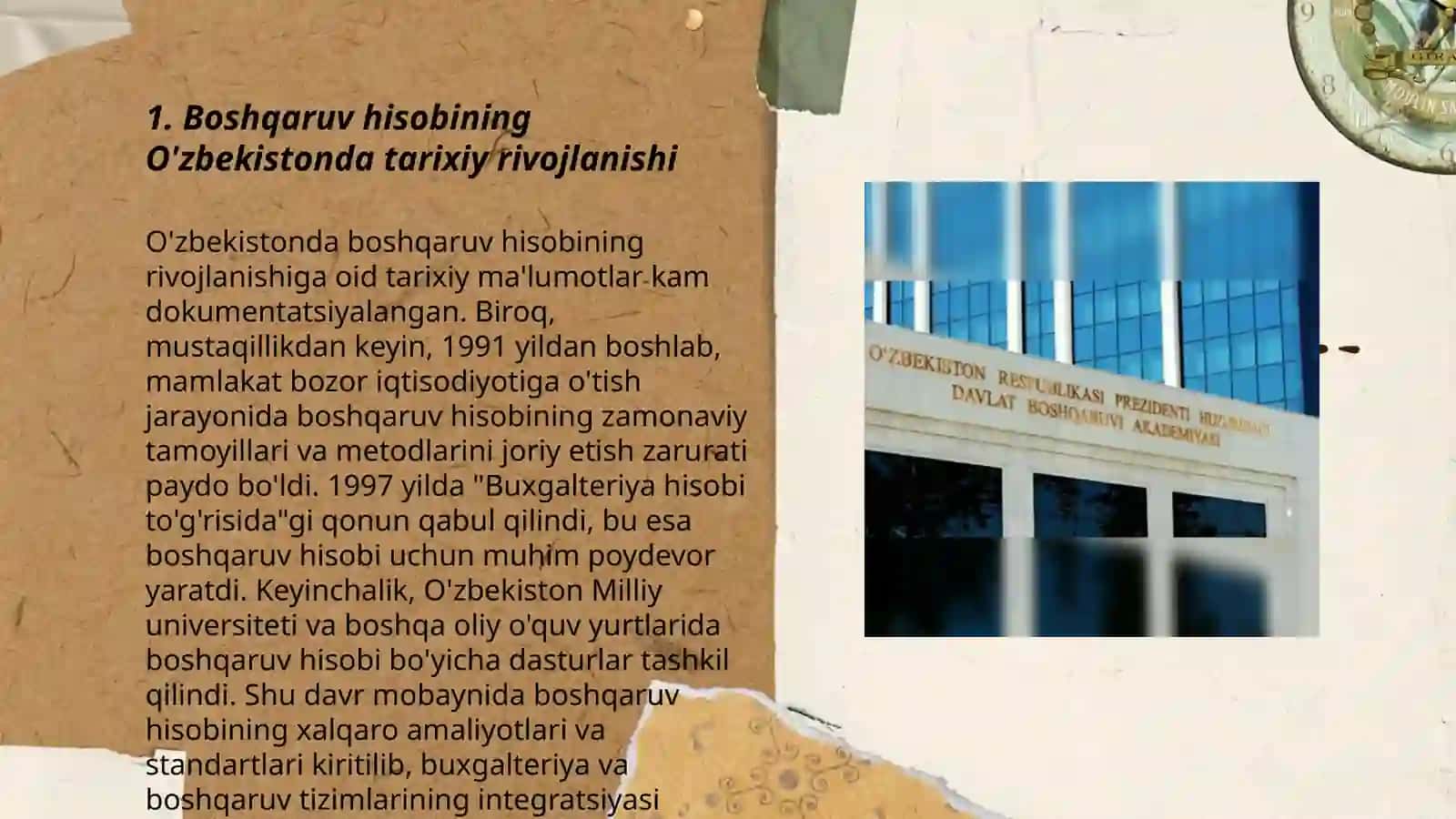 O'zbekiston Respublikadida boshqaruv hisobini tashkil etishning rivojlanish yo'nalishlst 3