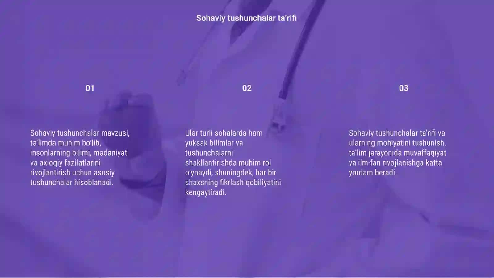 Sohaviy tushunchalar mavzusi 3