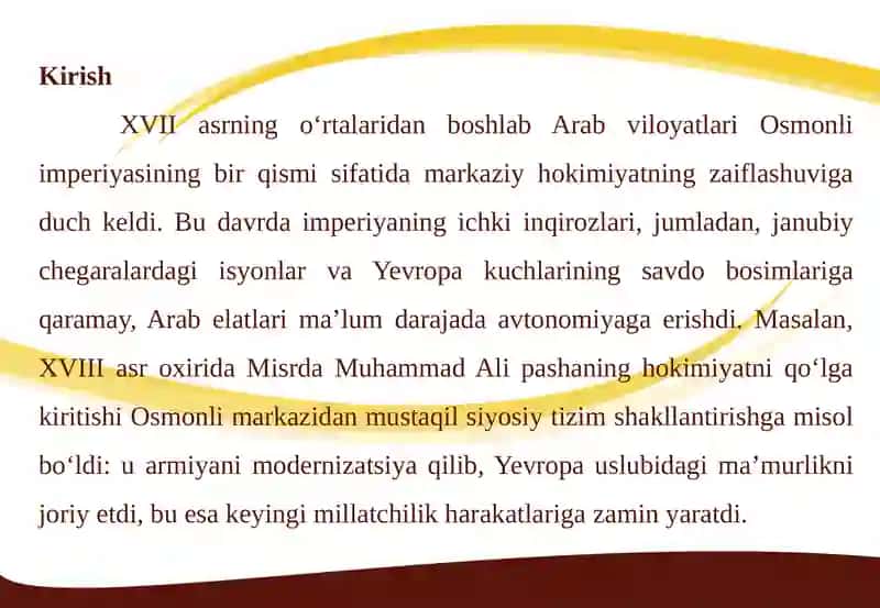 Arap Dünya Siyasi Durumu 3