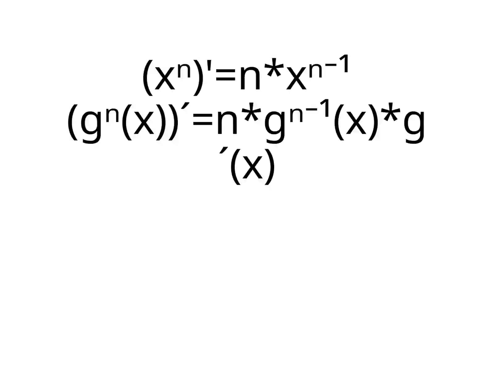 Hosila formulalari 3