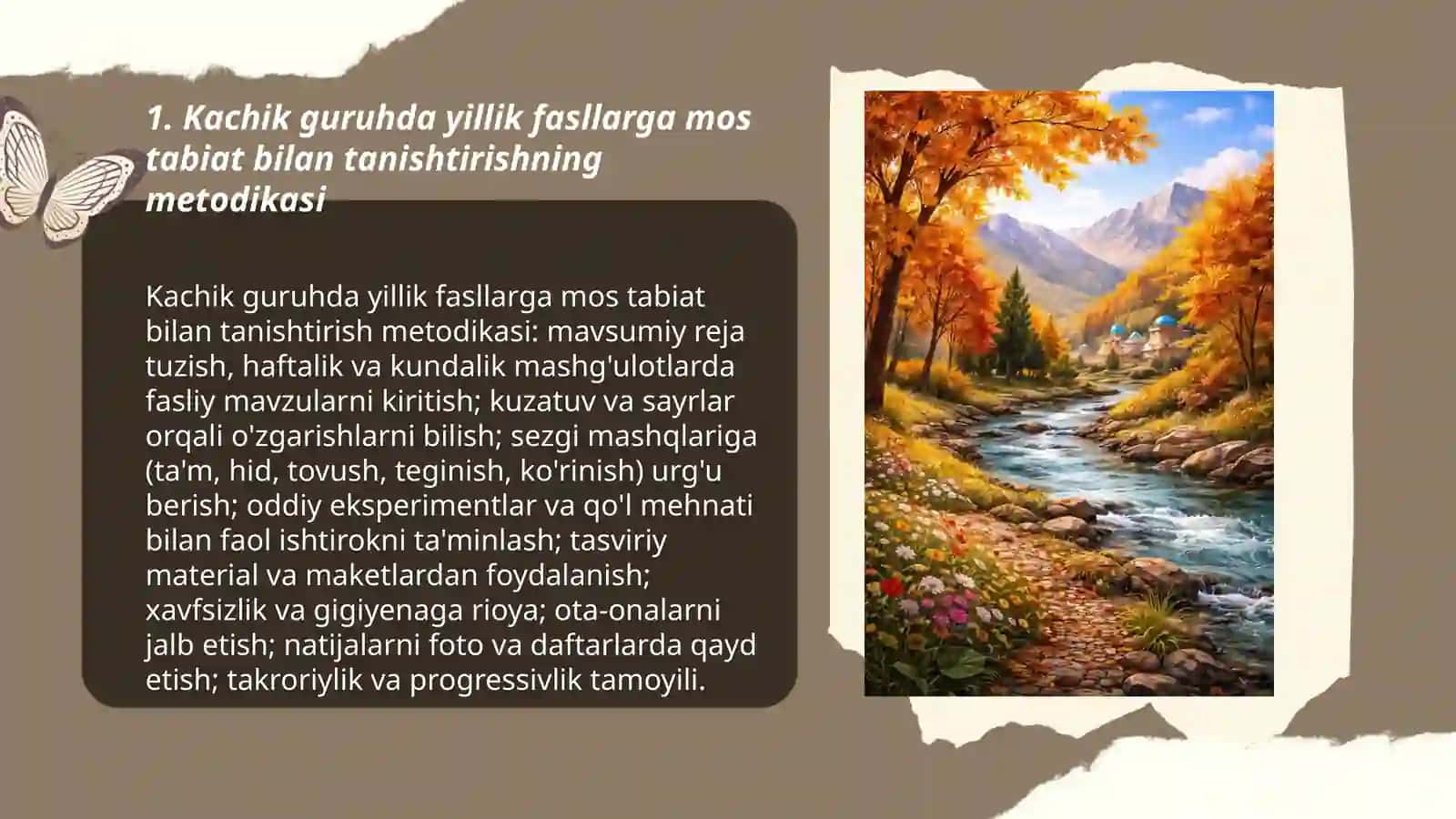 Maktabgacha yoshdagi bolalarni yilning turli fasllarida tabiat bilan tanishtiruv texnalogiyasi 3