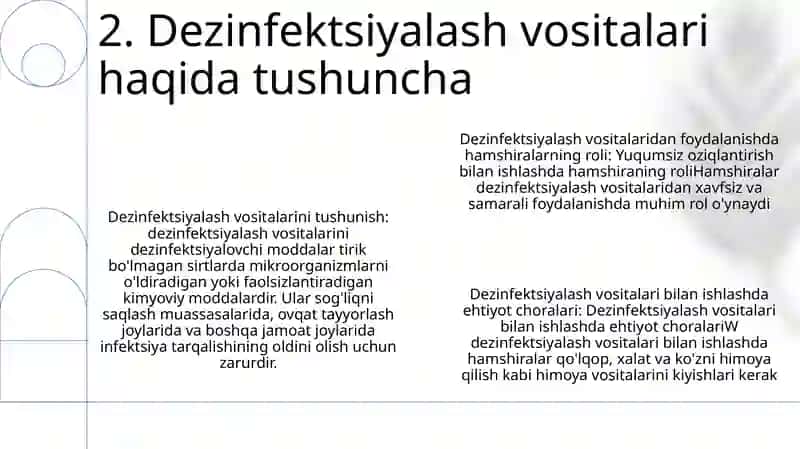 Yuqumsizlantiruvchi Vositalar Bilan Ishlashda Hamshiraning Roli 3