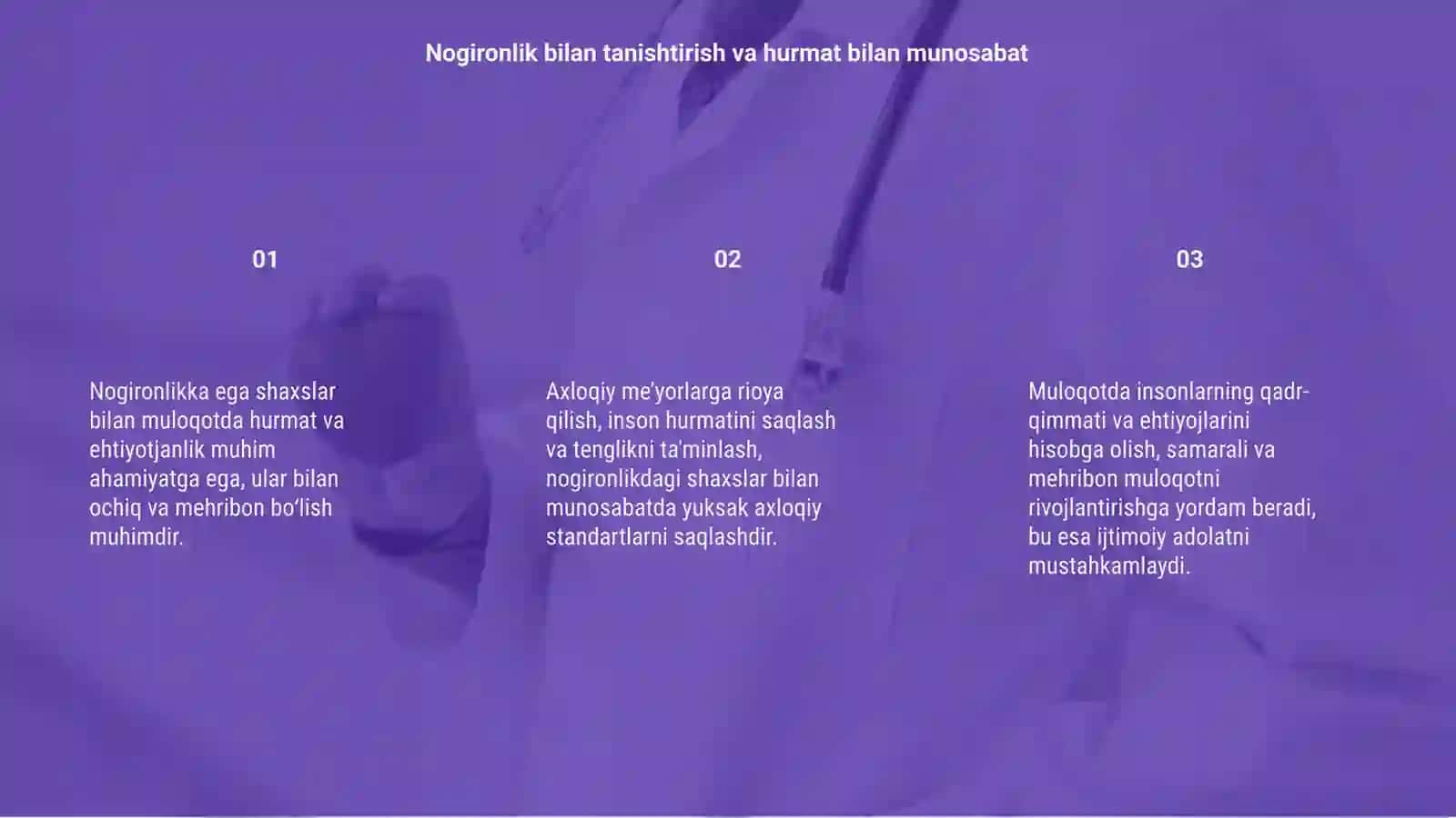 Nogironlikka ega boʻlgan shaxslar bilan muloqot qilishning axloqiy meʼyorlari 3