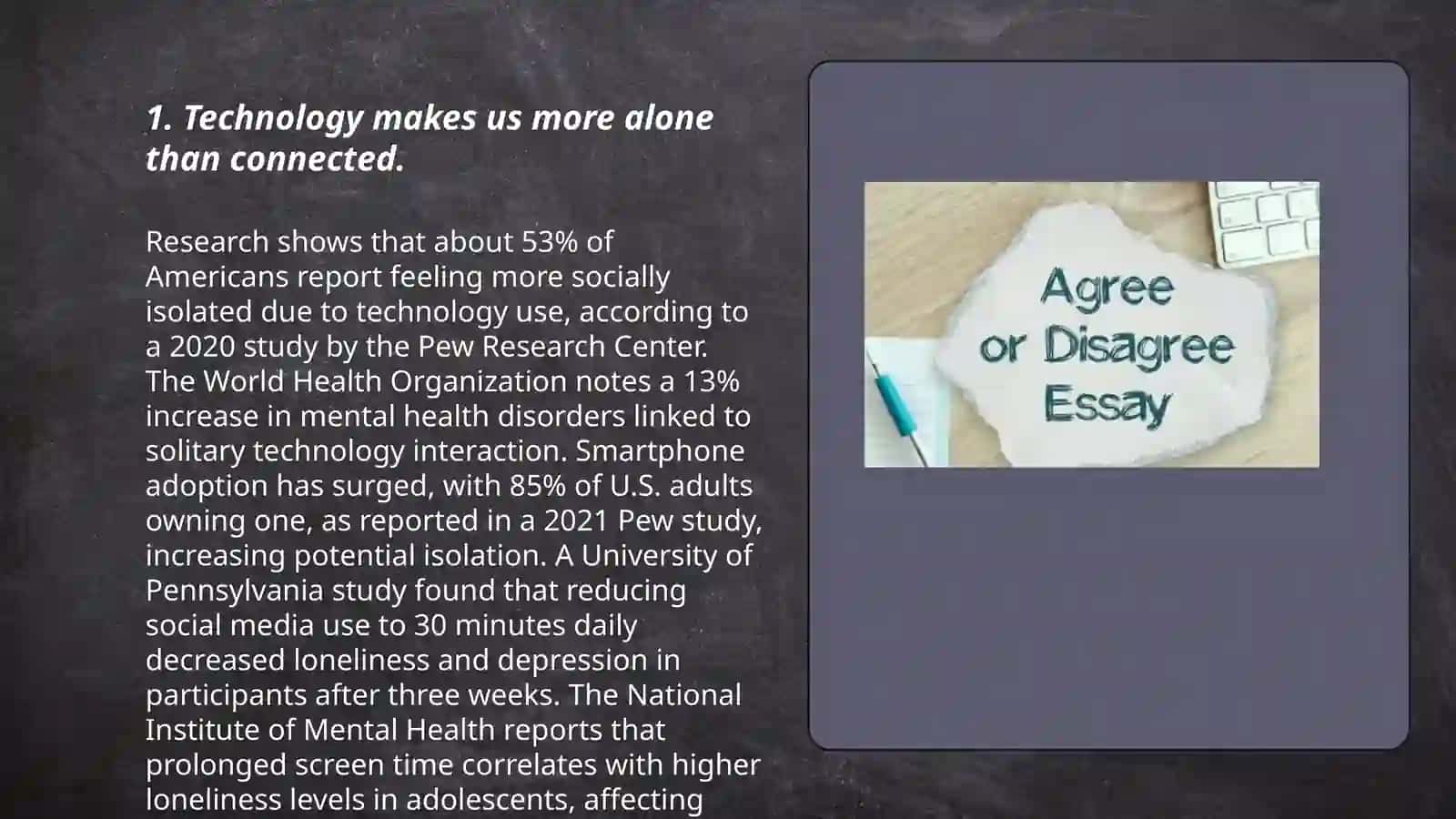 Agree Disagree essay 3