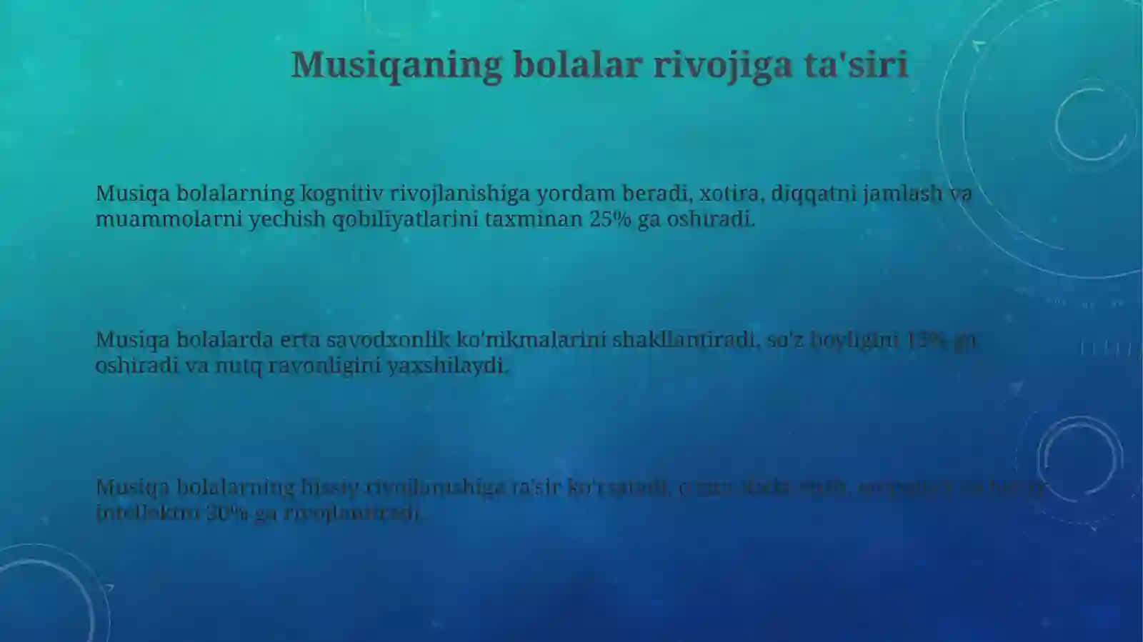 Oilada bolalarni musiqaviy qobilyatini oshirish 3