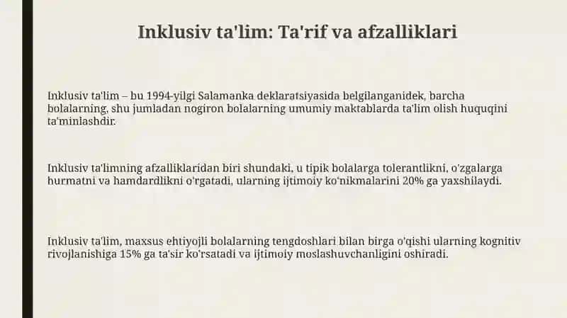 Inklusiv ta'lim 3