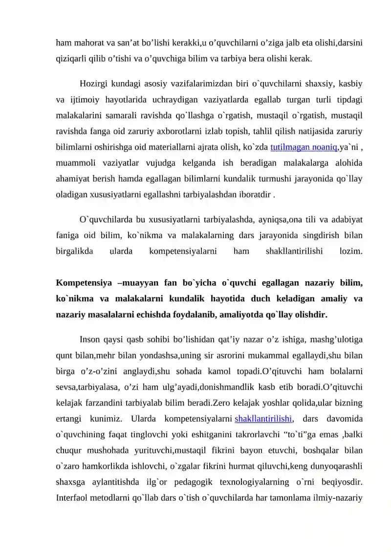 PEDAGOGIK KOMPETENTLIKNI SHAKLLANTIRISH UNING SAMARADORLIGI 3