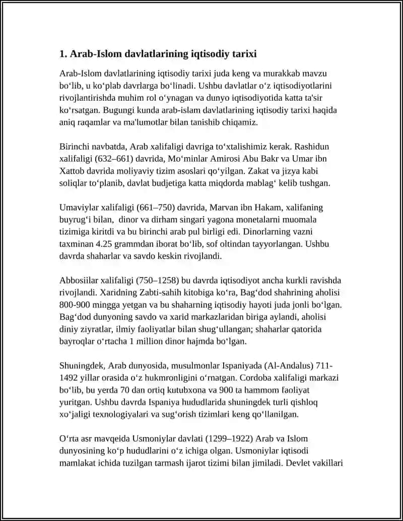 ARAB-ISLOM RESPUBLIKALARINING IQTISODIY FIKRLARI 3