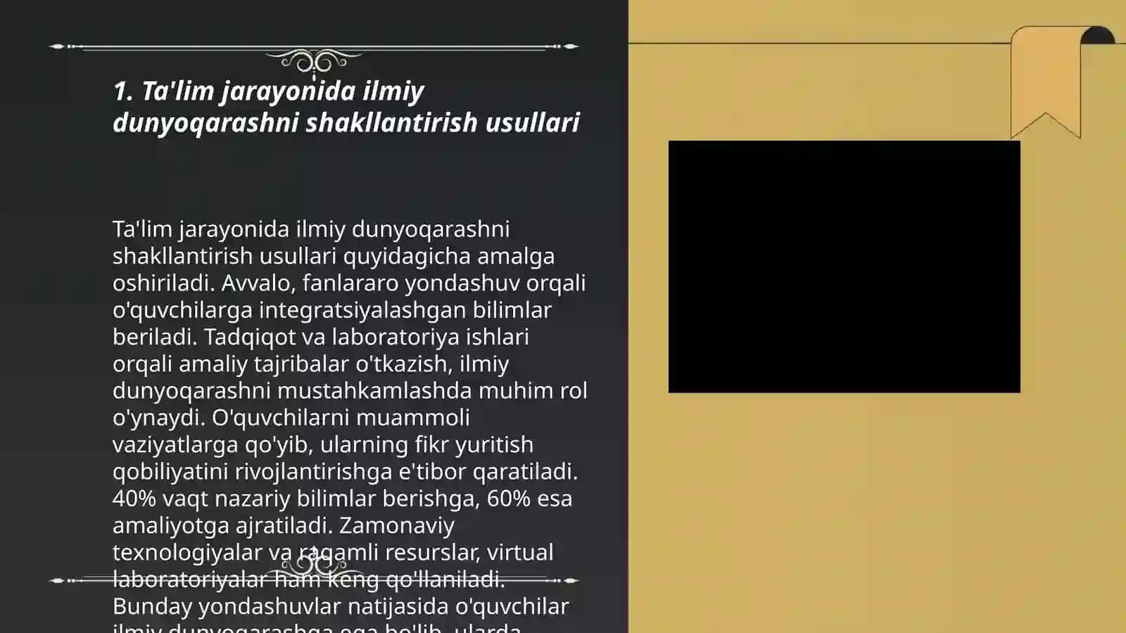 Ta'lim-tarbiya jarayonida ilmiy va umummadaniy dunyoqarashni shakllantirish 3
