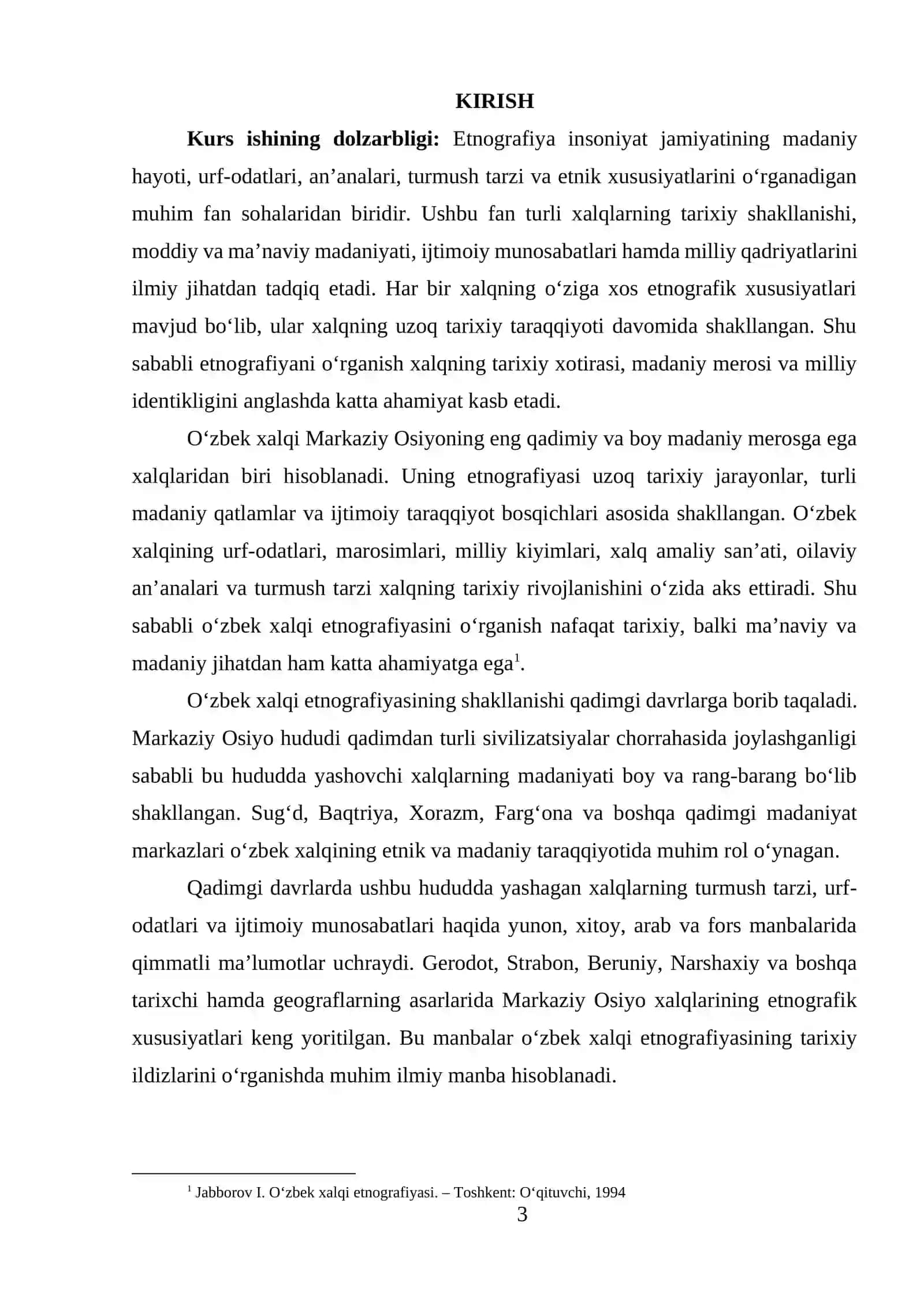O‘ZBEK XALQI ETNOGRAFIYASI TARIXI 3