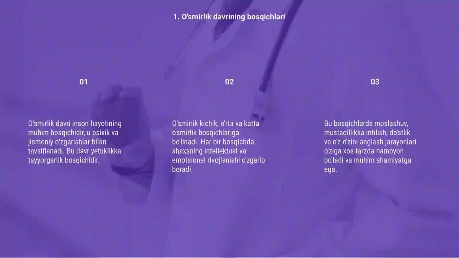 O'smirlik davridagi psixik rivojlanishning umumiy tavsifi 3