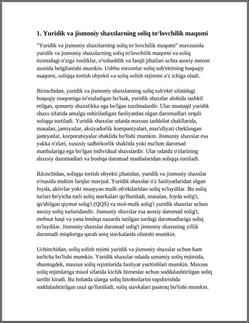 Yuridik va jismoniy shaxslarning soliq to‘lovchilik maqomi 3