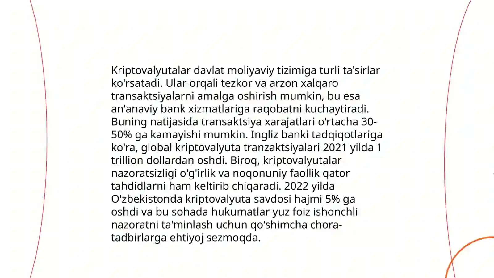 Davlatning moliyaviy tizimida kriptovalyutadan foydalanish istiqbollari va xavflari 3