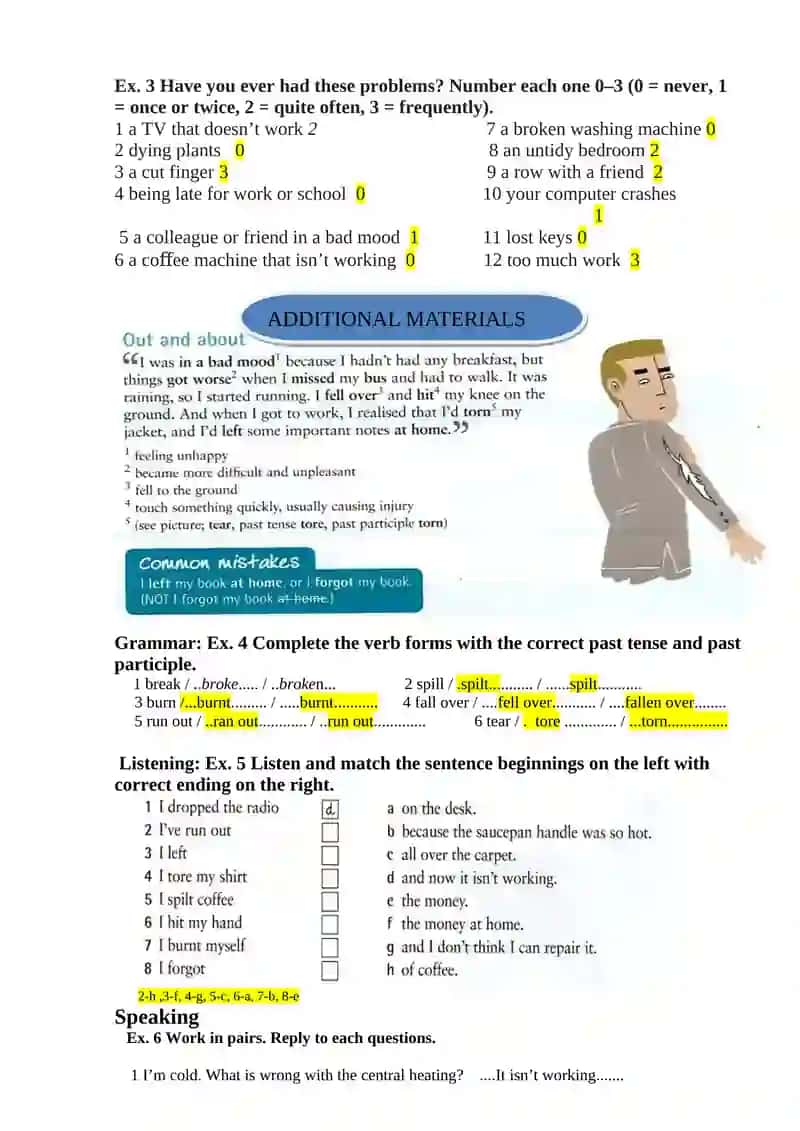 Problems at home and work 3