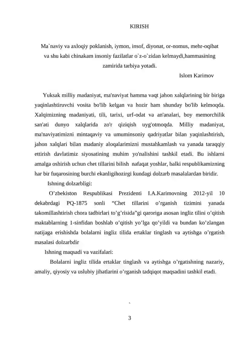 BOLALARNI INGLIZ TILIDA ERTAKLAR TINGLASH VA AYTISHGA O’RGATISH TEXNOLOGIYALARI 3
