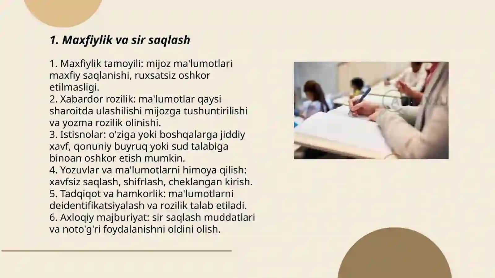 Amaliyotchi psixologning etikaviy tamoyillari 3