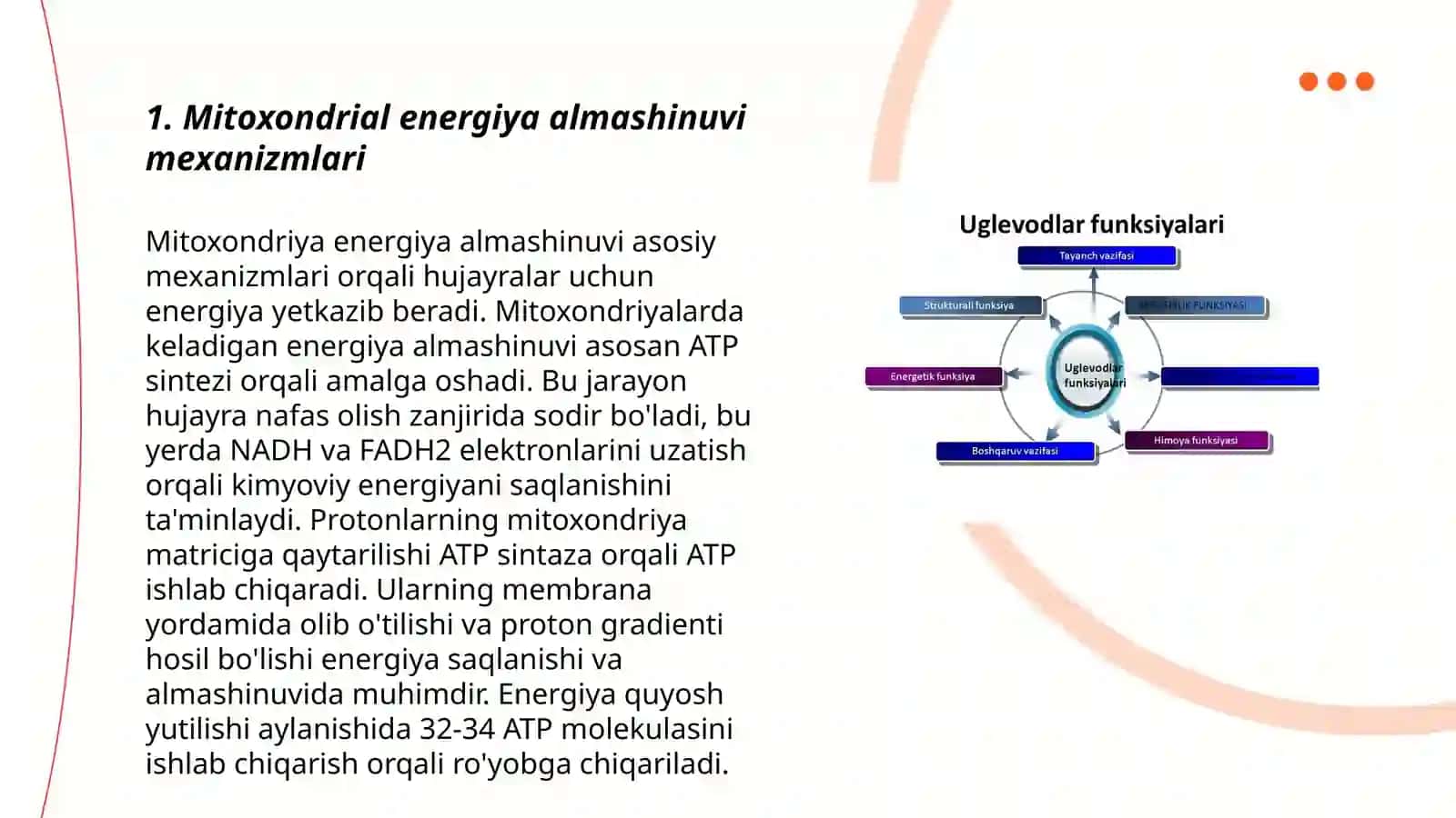 Biologik kimyo fanidan tayyorlagan Mustaqil ish 3