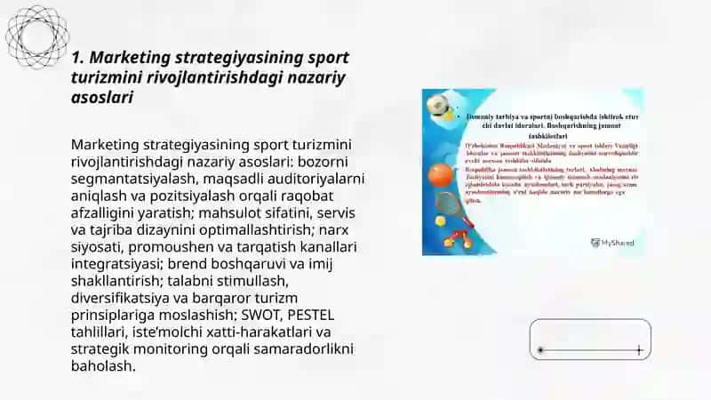 Sport turizmini rivojlantirishda marketing strategiyasining oʻrni 3