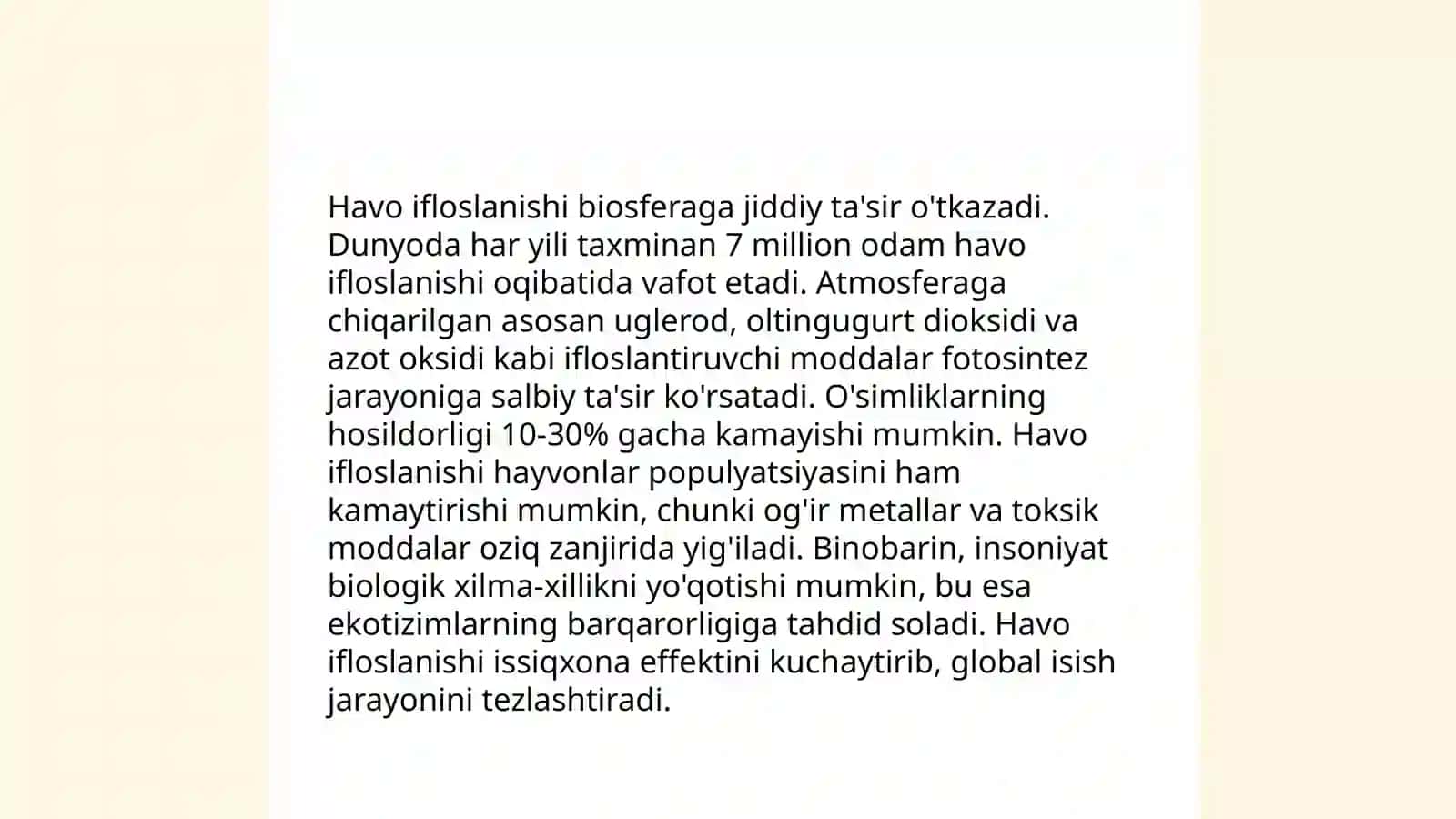 Antropogen omilning biosfera evolyutsiyasiga ta'siri 3