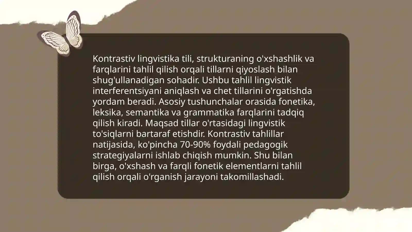 Kontrastiv lingvistika va tarjimaning o'zaro munosabati 3