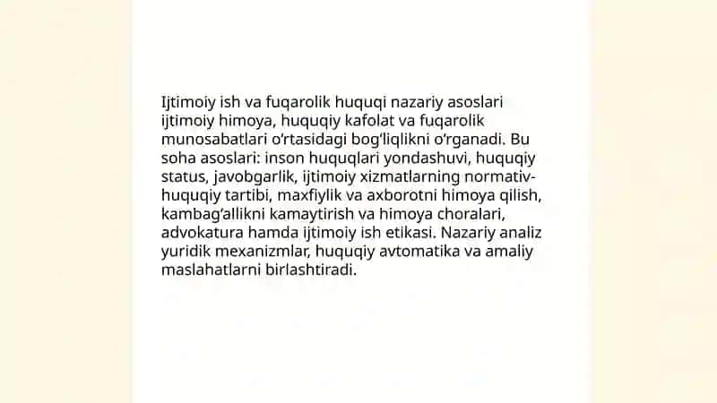 Ijtimoiy ish va fuqarolik huquqi 3