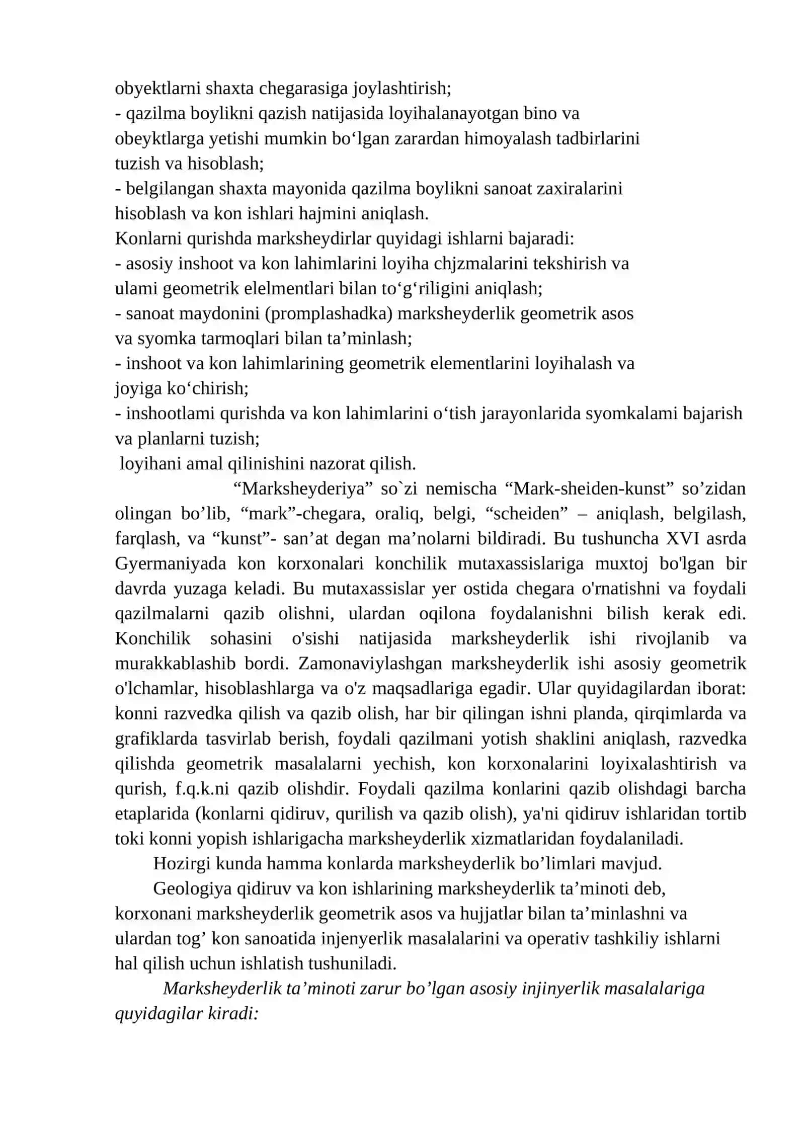 Marksheyderlik ishi fani haqida 3