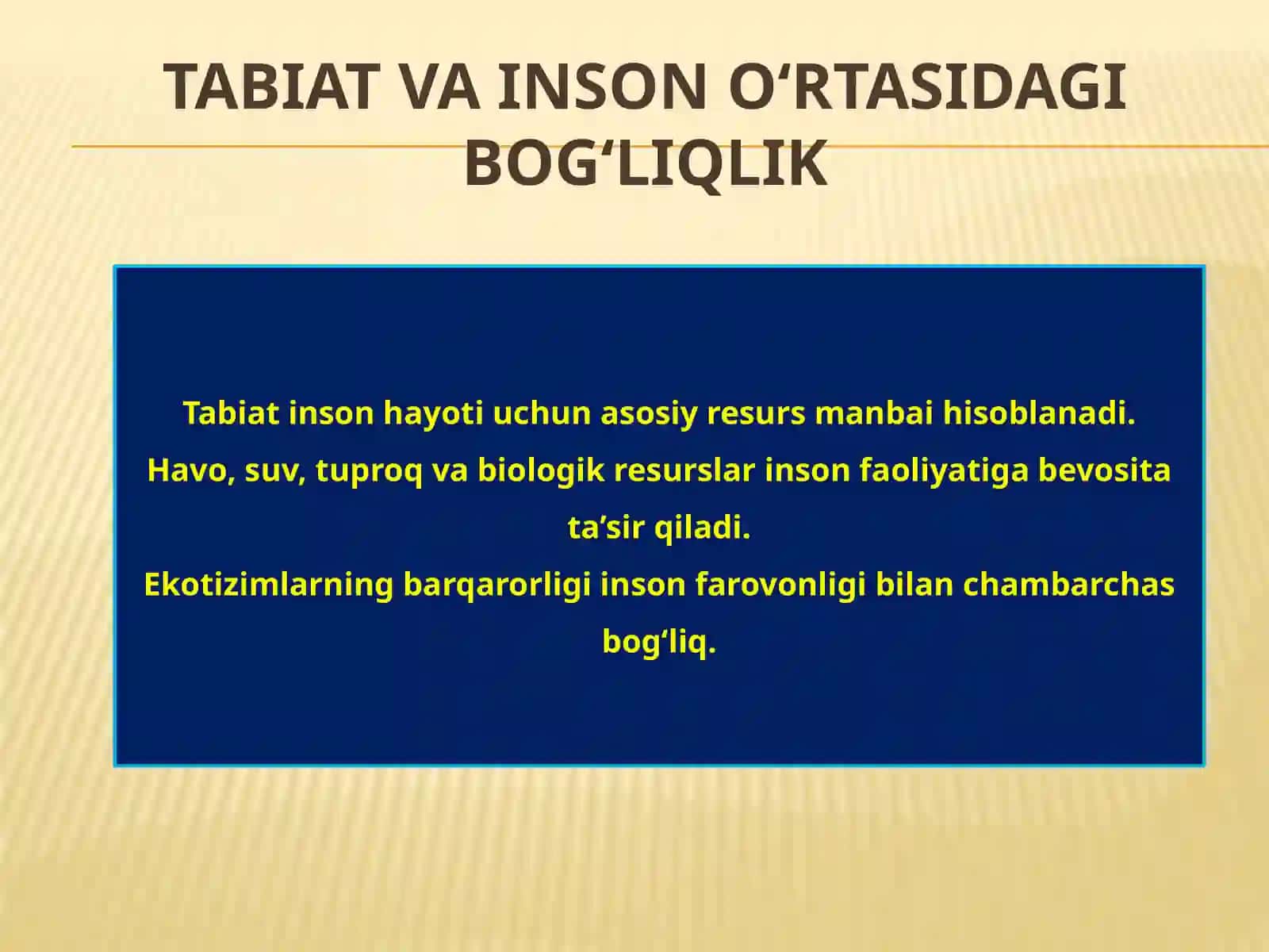 Inson faoliyatining tabiatga ta`siri 3